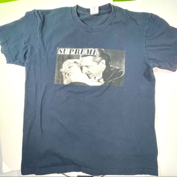 Supreme Other - Supreme Bela Lugosi Dracula Navy Color Mens Medium Size T-Shirt Tee Shirts